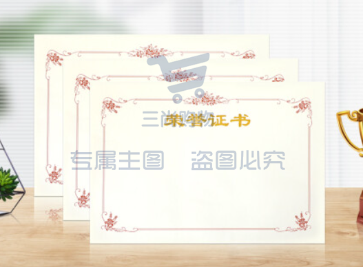 荣誉证书芯 41*28.5cm