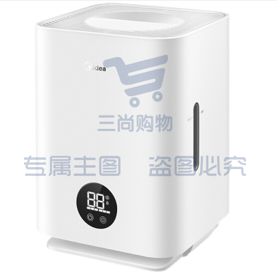 美的（Midea）无雾加湿器卧室家用办公室桌面 冷蒸发式低噪空气加湿 银离子杀菌 孕妇婴儿 2C30