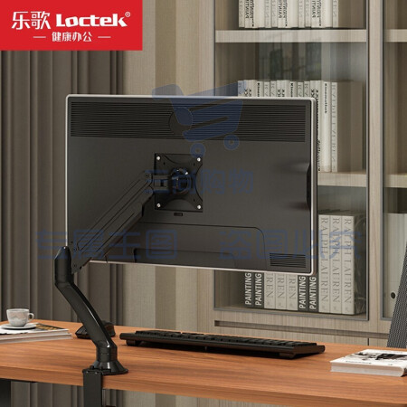 乐歌（Loctek）Q2显示器支架 旋转电脑架 可升降桌面支架 显示屏支架 17-30英寸单屏 商用