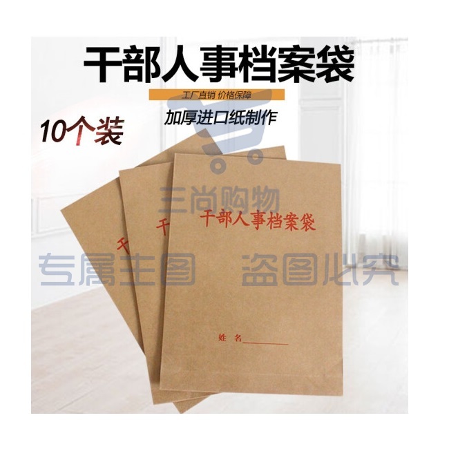 10个装干部人事档案袋 加厚干部人事专递档案袋