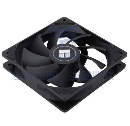 Thermalright(利民) TL-C12C 黑色12cm入门级风压扇 经典磁稳S-FDB轴承 50CM 4PIN串接PWM接头 1550转速