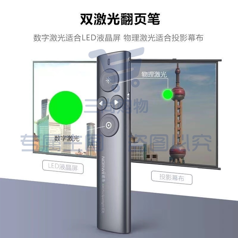 诺为N95s Pro ppt翻页笔激光液晶屏led 32G  红光
