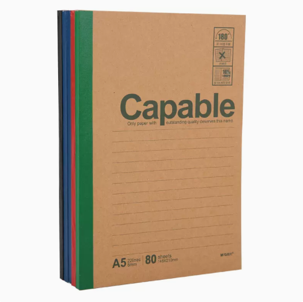 晨光笔记本capable A5-80页 软抄